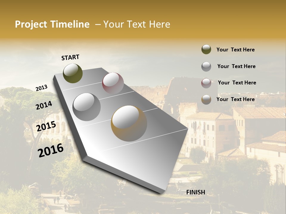 Italian Colosseum Sky PowerPoint Template