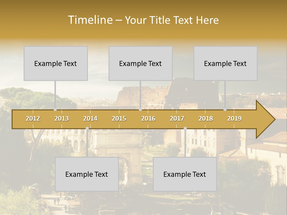 Italian Colosseum Sky PowerPoint Template