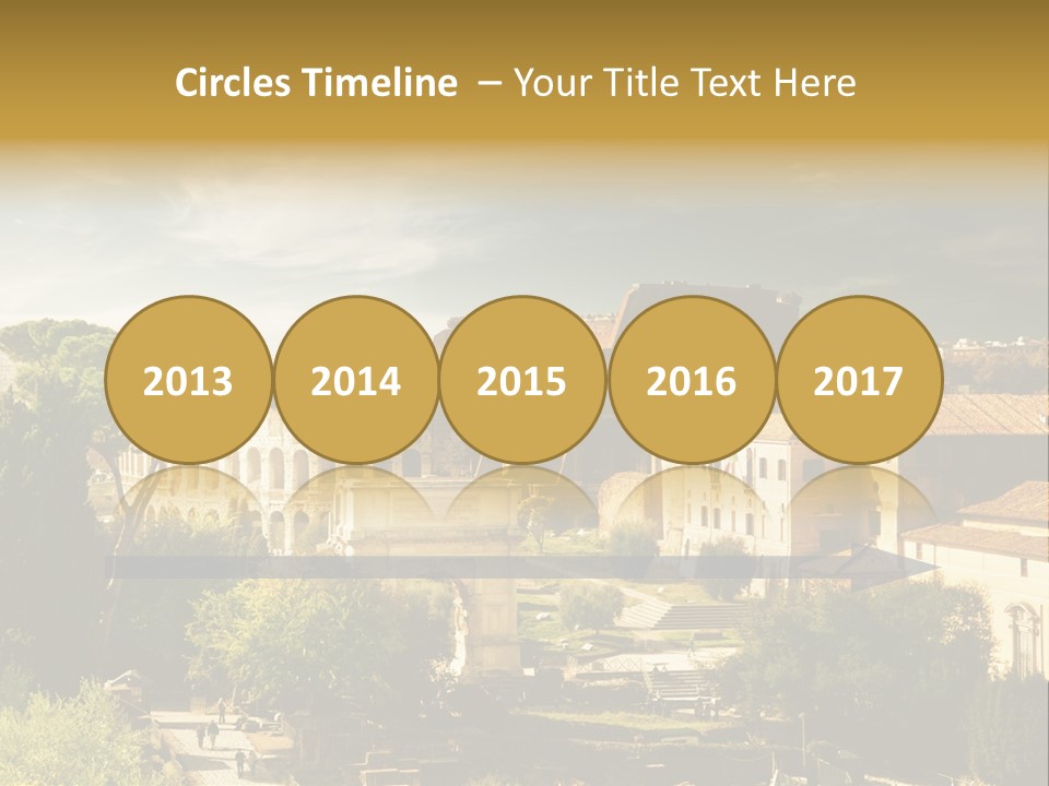 Italian Colosseum Sky PowerPoint Template