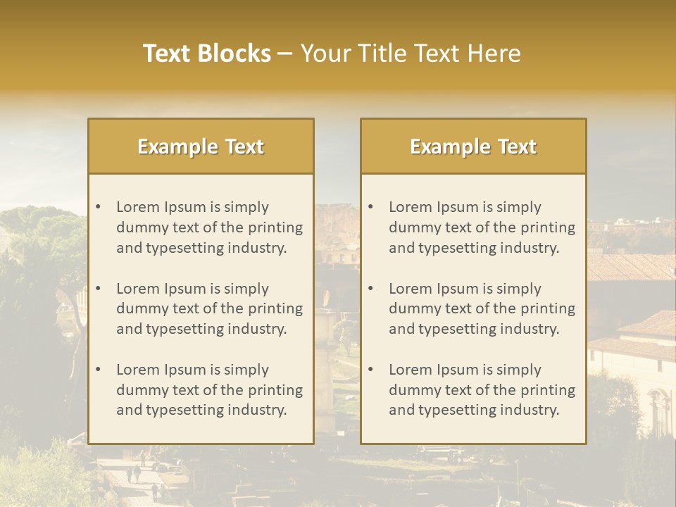 Italian Colosseum Sky PowerPoint Template