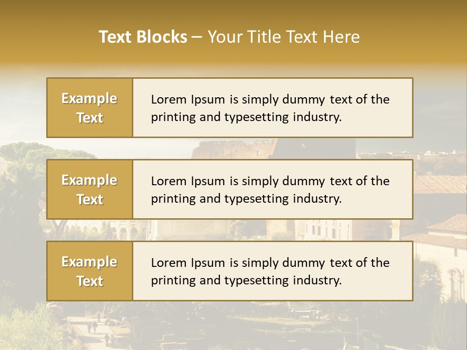 Italian Colosseum Sky PowerPoint Template