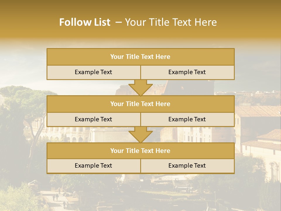 Italian Colosseum Sky PowerPoint Template