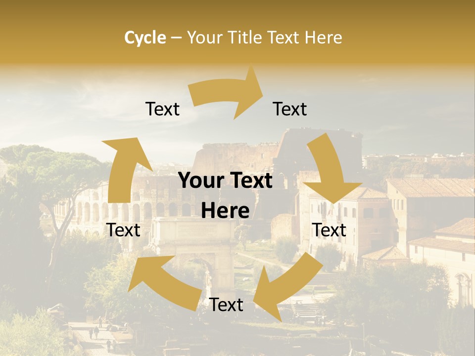 Italian Colosseum Sky PowerPoint Template