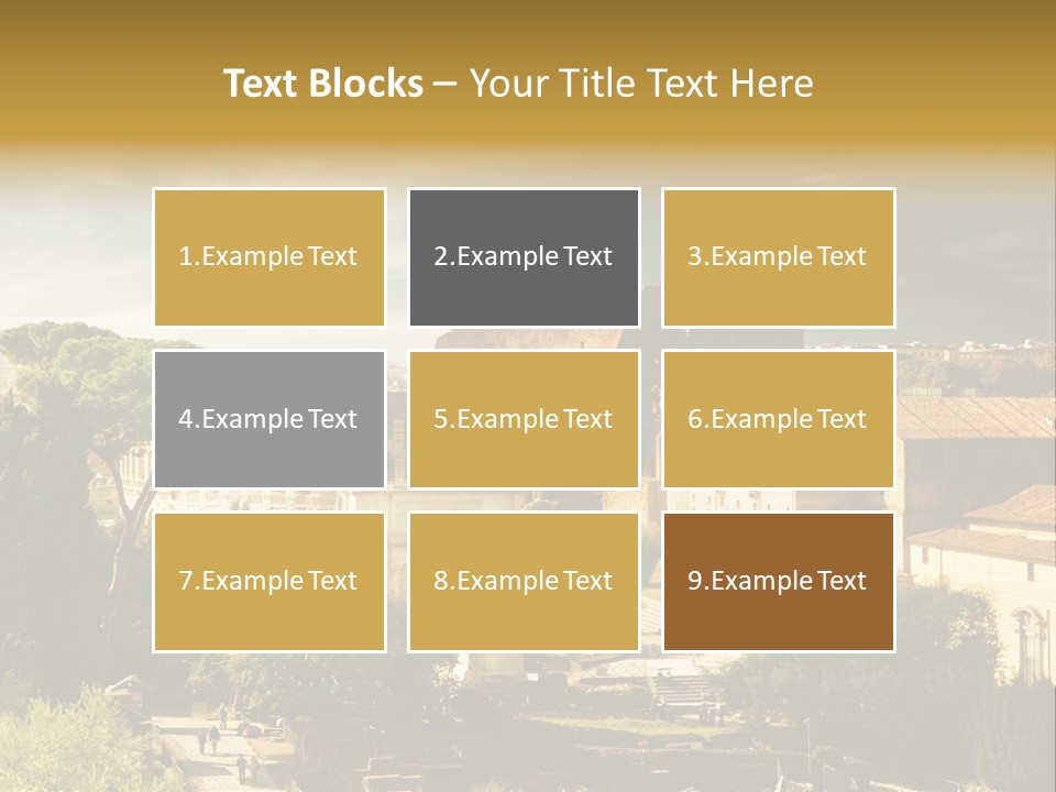 Italian Colosseum Sky PowerPoint Template