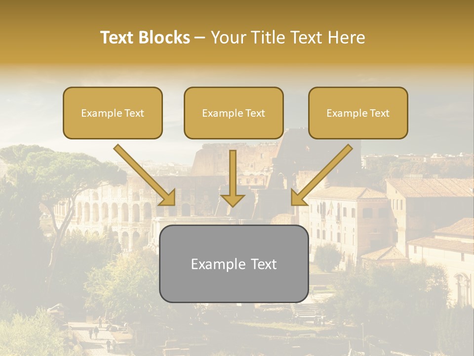 Italian Colosseum Sky PowerPoint Template