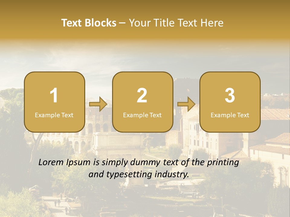 Italian Colosseum Sky PowerPoint Template