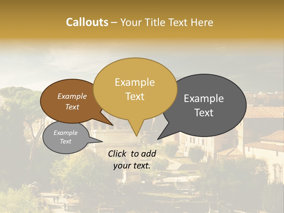 Italian Colosseum Sky PowerPoint Template