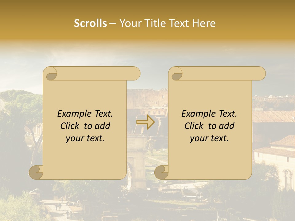 Italian Colosseum Sky PowerPoint Template