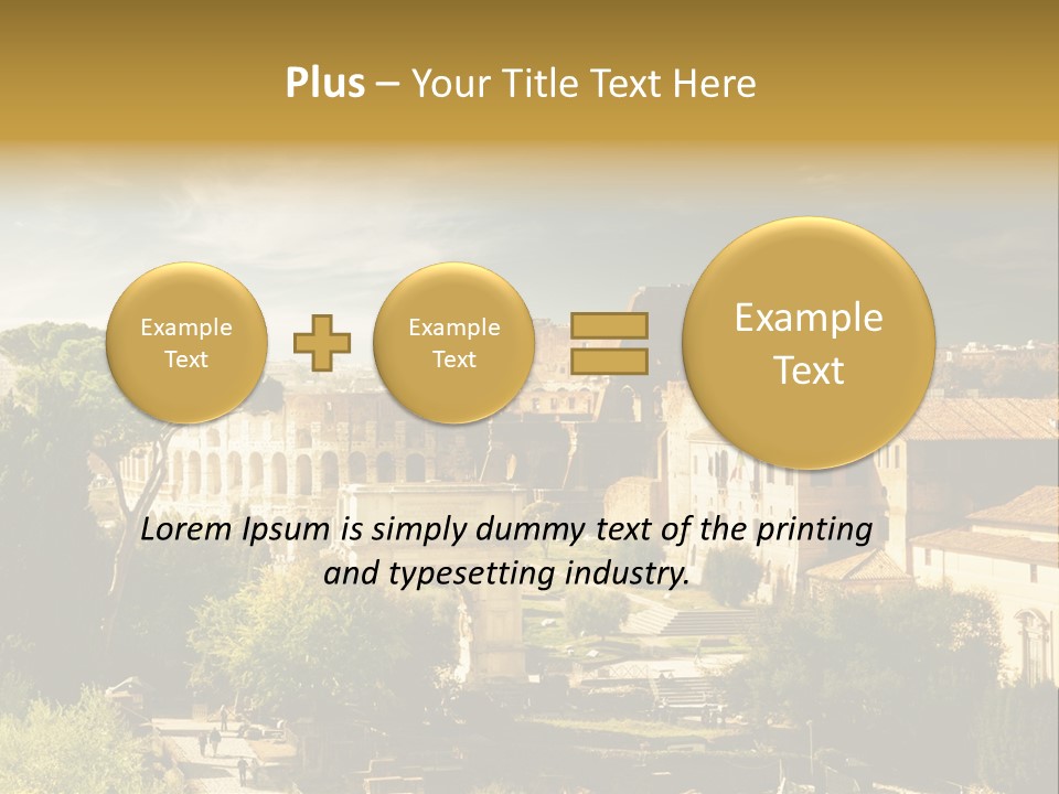 Italian Colosseum Sky PowerPoint Template