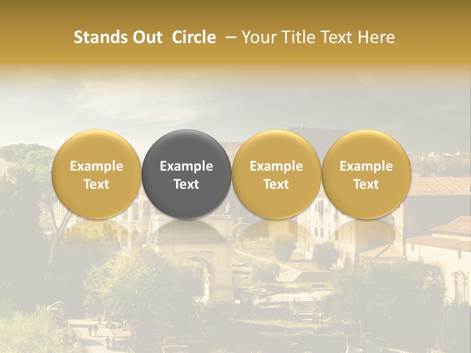 Italian Colosseum Sky PowerPoint Template