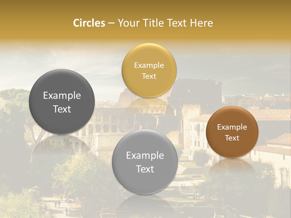 Italian Colosseum Sky PowerPoint Template