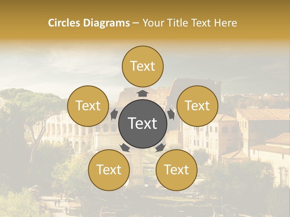 Italian Colosseum Sky PowerPoint Template