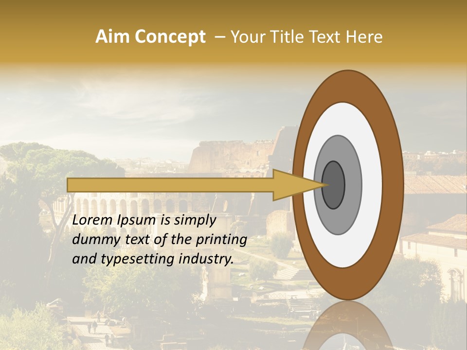 Italian Colosseum Sky PowerPoint Template