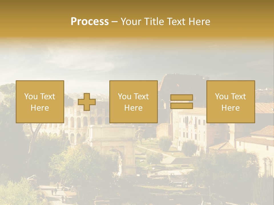 Italian Colosseum Sky PowerPoint Template