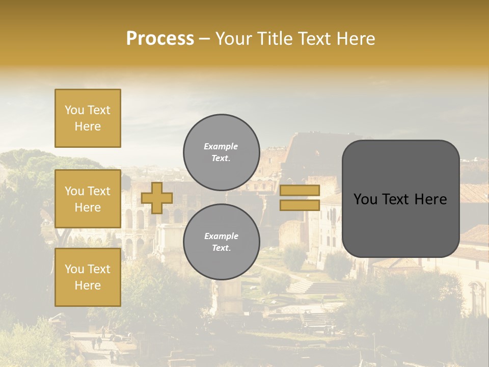 Italian Colosseum Sky PowerPoint Template