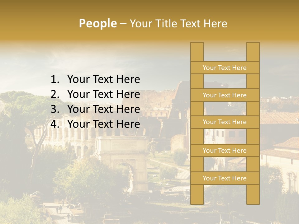 Italian Colosseum Sky PowerPoint Template