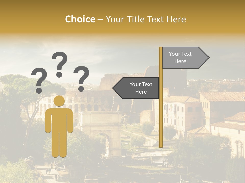 Italian Colosseum Sky PowerPoint Template