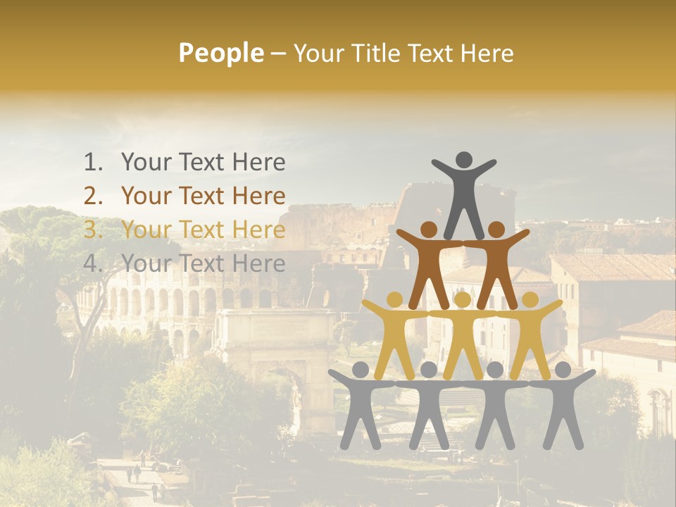 Italian Colosseum Sky PowerPoint Template