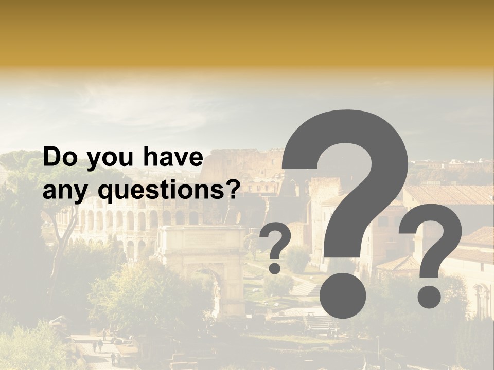 Italian Colosseum Sky PowerPoint Template