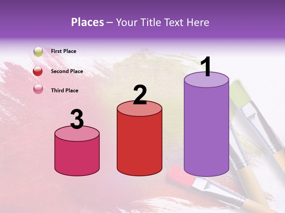 Palette Paintbrush Background PowerPoint Template