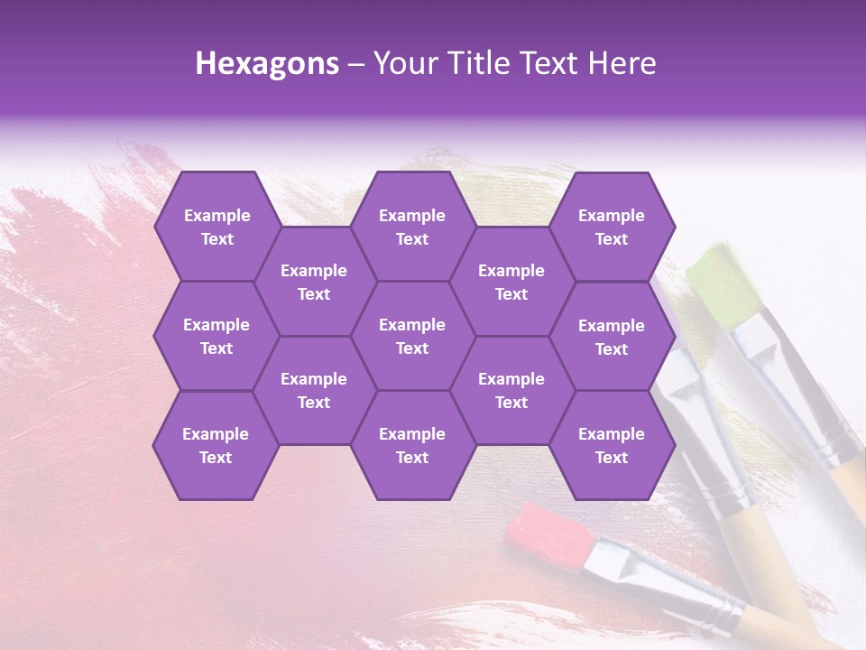 Palette Paintbrush Background PowerPoint Template