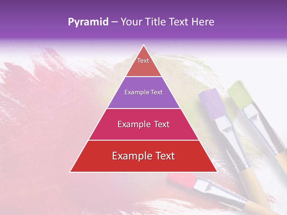 Palette Paintbrush Background PowerPoint Template