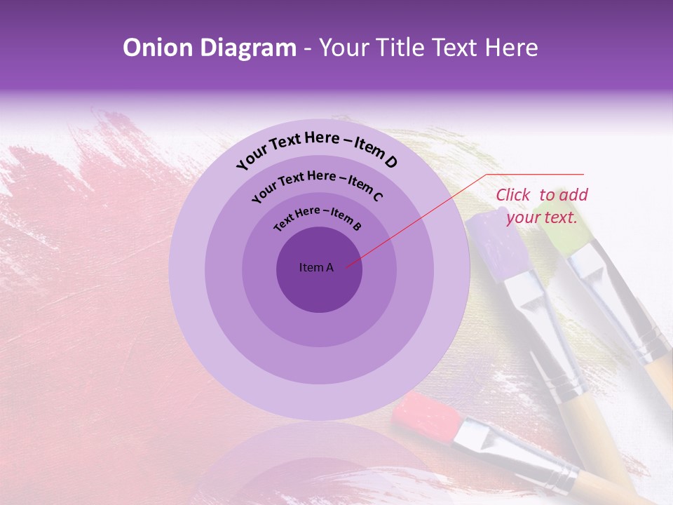 Palette Paintbrush Background PowerPoint Template
