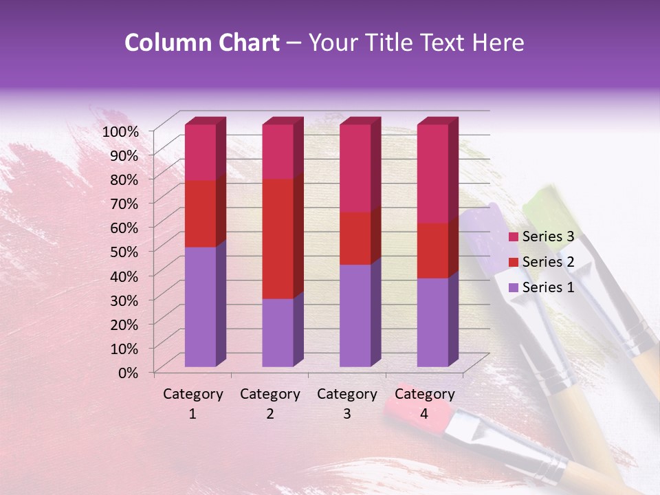 Palette Paintbrush Background PowerPoint Template