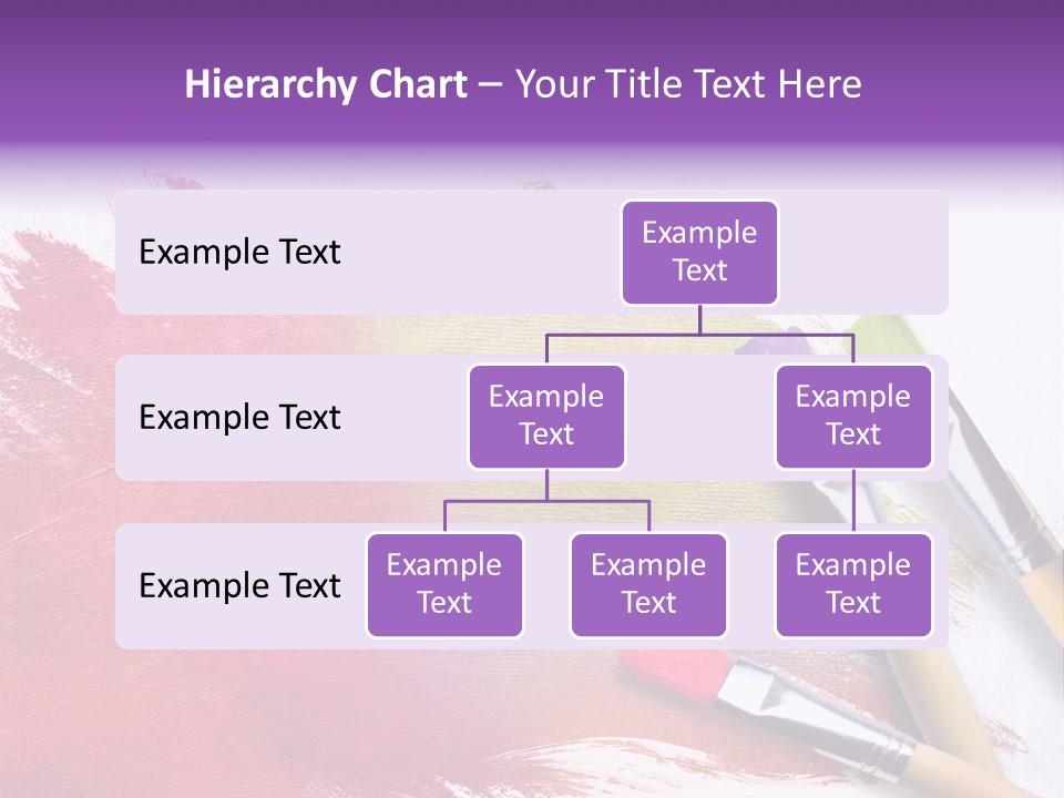 Palette Paintbrush Background PowerPoint Template