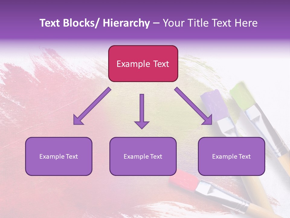 Palette Paintbrush Background PowerPoint Template