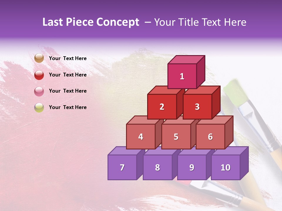 Palette Paintbrush Background PowerPoint Template