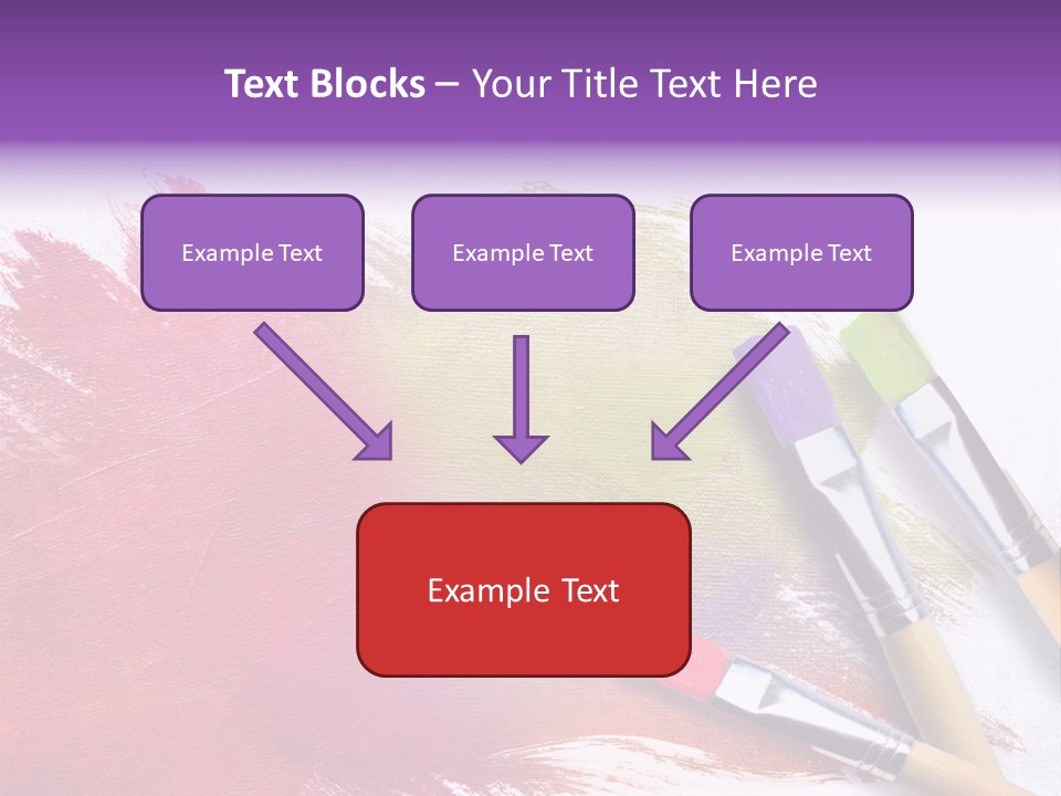 Palette Paintbrush Background PowerPoint Template