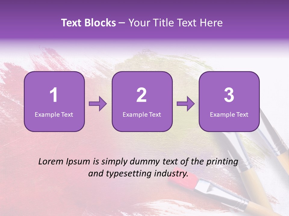 Palette Paintbrush Background PowerPoint Template
