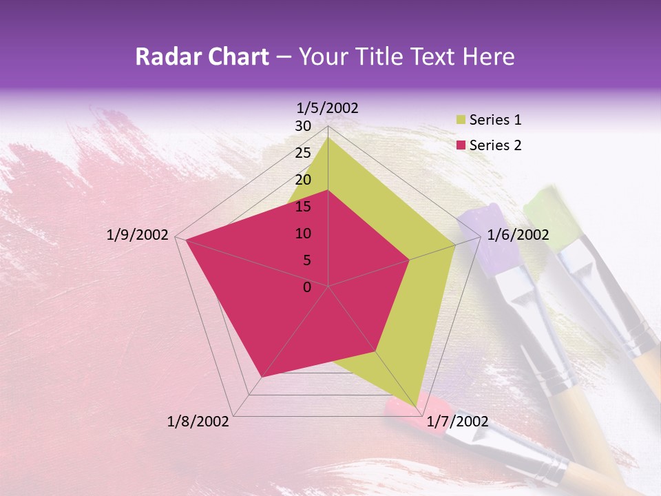 Palette Paintbrush Background PowerPoint Template