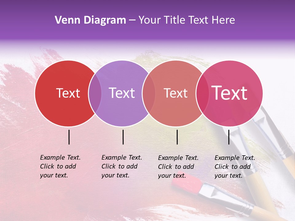 Palette Paintbrush Background PowerPoint Template
