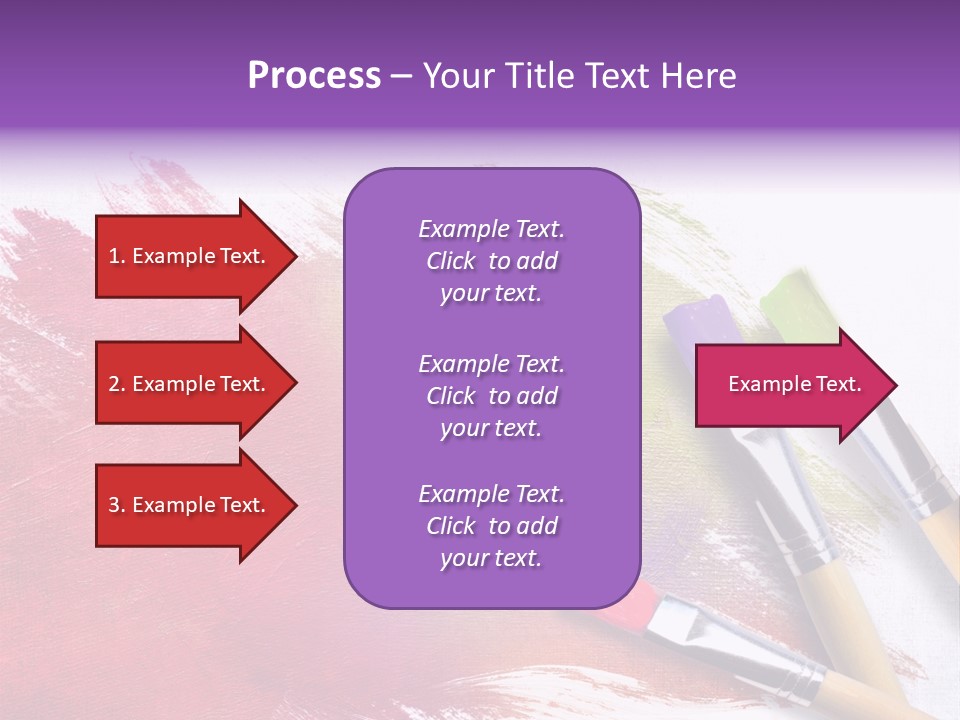 Palette Paintbrush Background PowerPoint Template