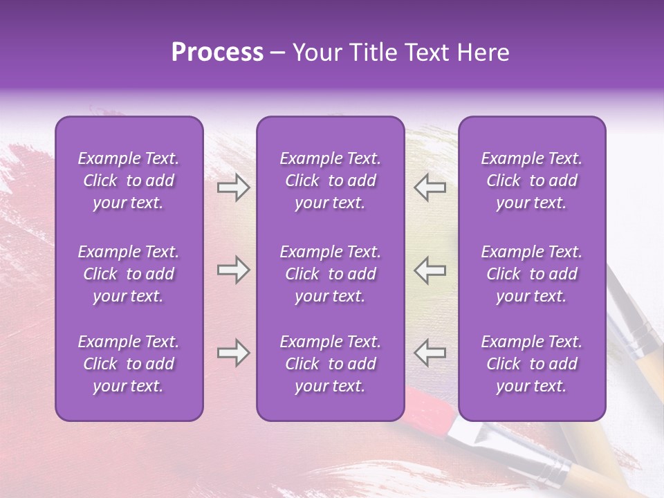 Palette Paintbrush Background PowerPoint Template