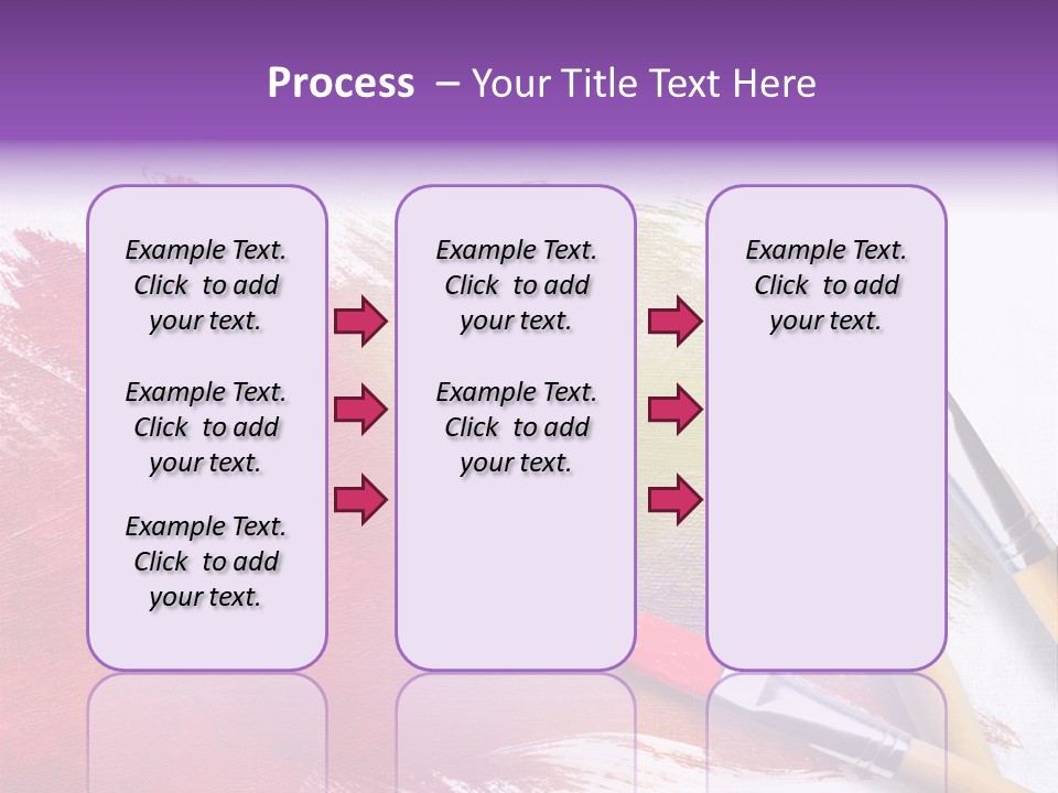 Palette Paintbrush Background PowerPoint Template