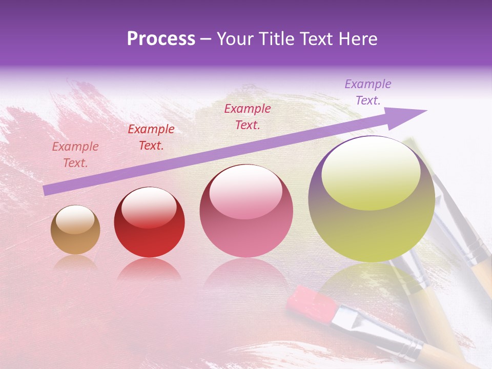 Palette Paintbrush Background PowerPoint Template