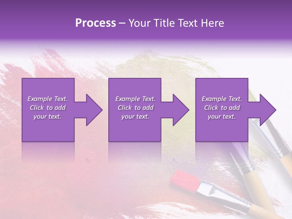 Palette Paintbrush Background PowerPoint Template
