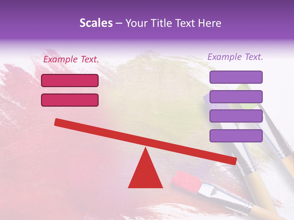 Palette Paintbrush Background PowerPoint Template