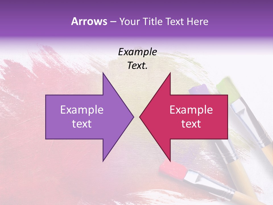 Palette Paintbrush Background PowerPoint Template