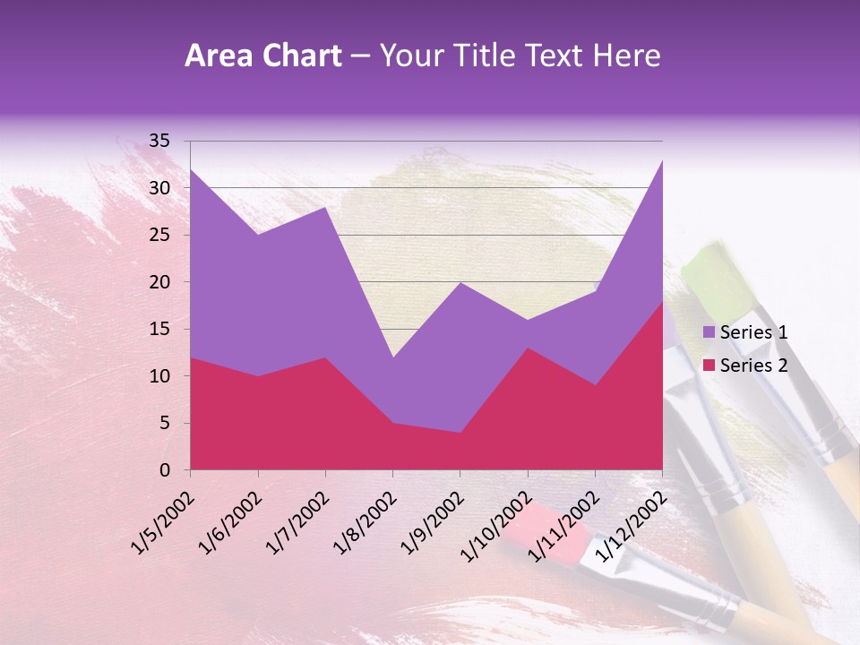 Palette Paintbrush Background PowerPoint Template