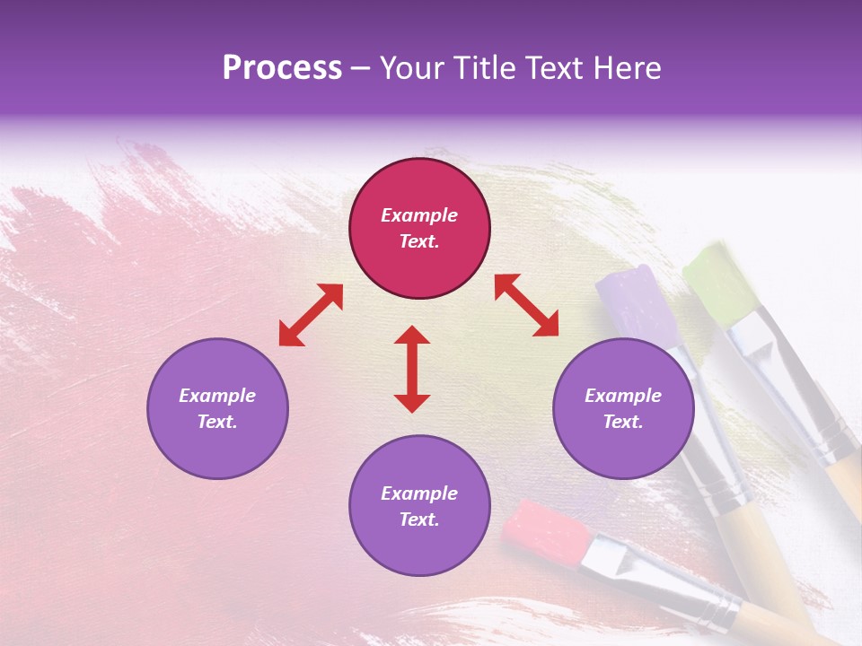 Palette Paintbrush Background PowerPoint Template