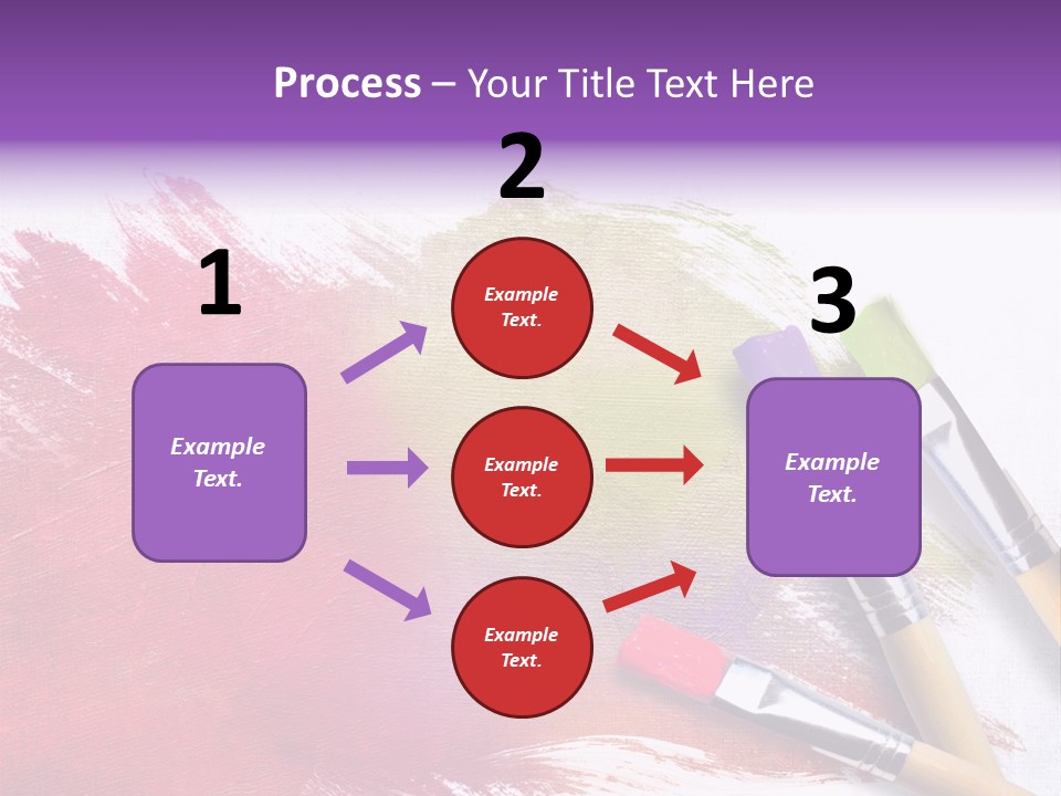 Palette Paintbrush Background PowerPoint Template