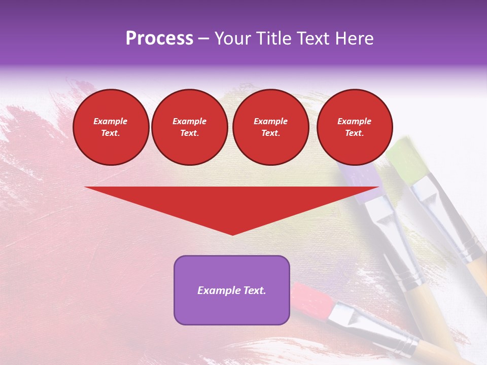 Palette Paintbrush Background PowerPoint Template