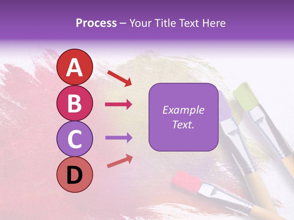 Palette Paintbrush Background PowerPoint Template
