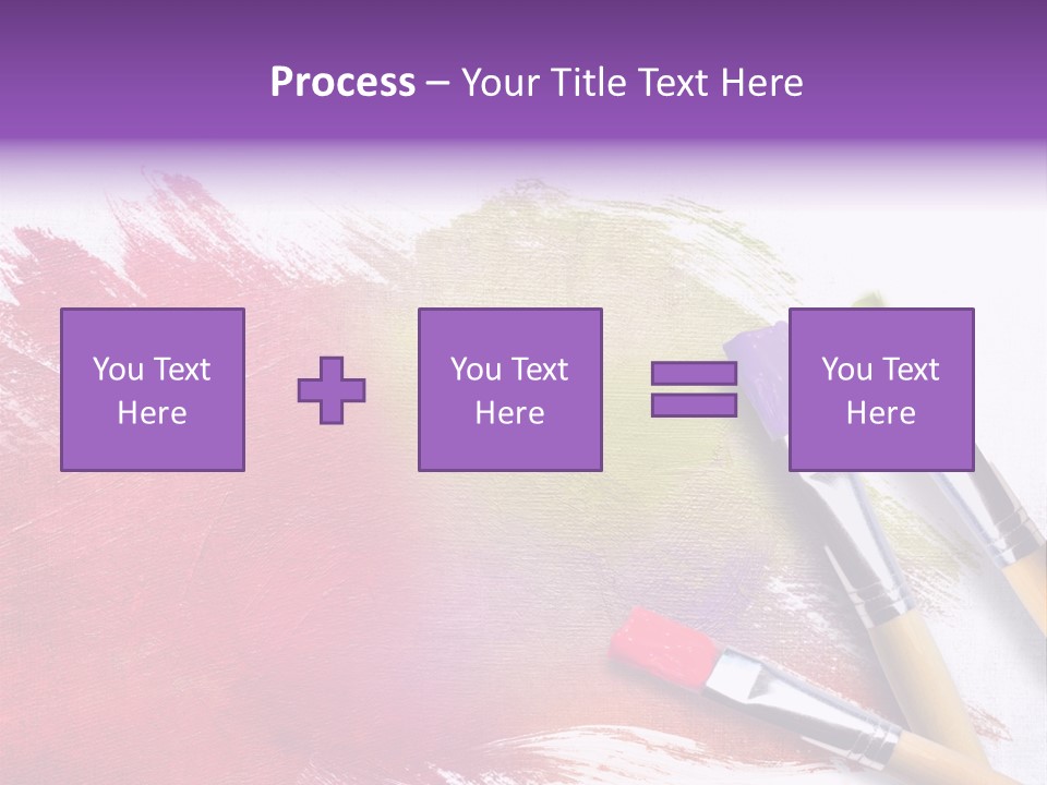 Palette Paintbrush Background PowerPoint Template