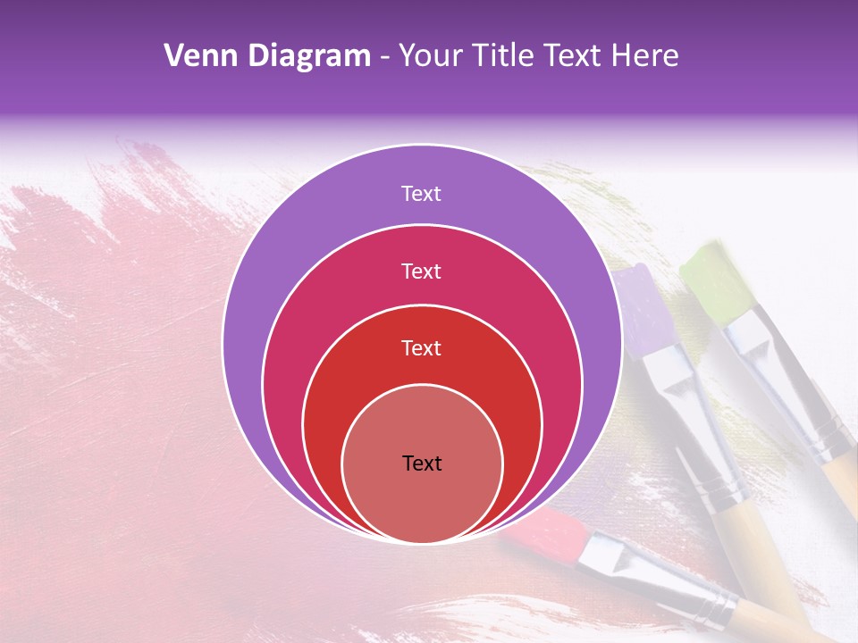Palette Paintbrush Background PowerPoint Template