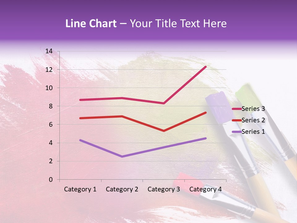 Palette Paintbrush Background PowerPoint Template